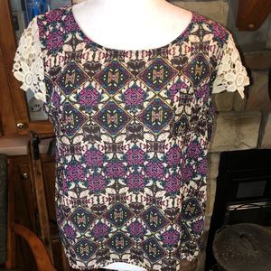 Xhilaration size Large cap sleeves lightweight EUC